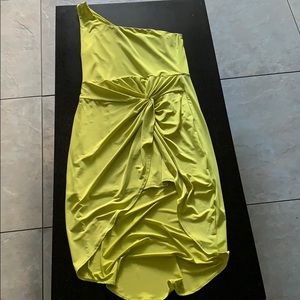 Lime Asymmetrical Dress